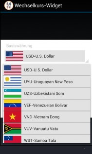Виджет валютного курса 2.4.9. Скриншот 3