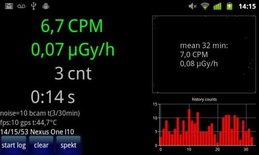 Radioactivity Counter 1.8. Скриншот 7