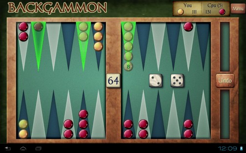Backgammon Free 4.12. Скриншот 3