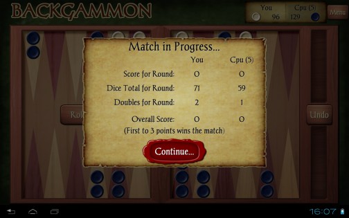 Backgammon Free 4.38. Скриншот 5