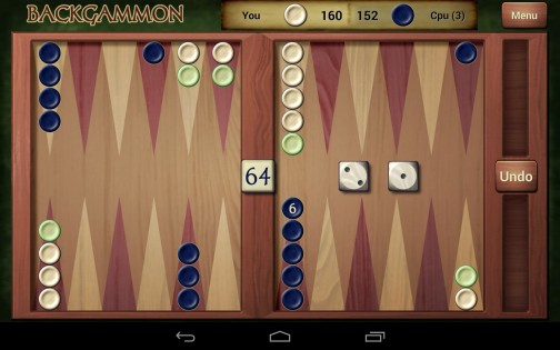 Backgammon Free 4.12. Скриншот 8