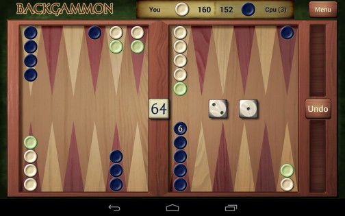 Backgammon Free 4.38. Скриншот 8