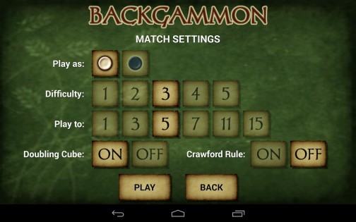 Backgammon Free 4.12. Скриншот 11