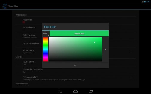 Digital Flux Live Wallpaper 1.4.6. Скриншот 3