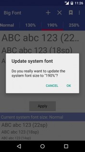 Big Font 3.86. Скриншот 3