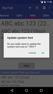 Big Font 3.93. Скриншот 3