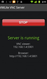 VMLite VNC Server 2.2.4. Скриншот 3