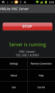 VMLite VNC Server 2.2.4. Скриншот 4