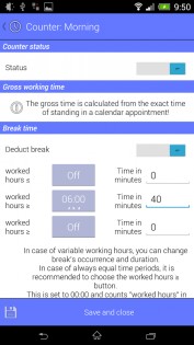 Work Calendar Lite 4.0.22. Скриншот 2