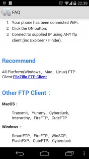WiFi FTP (WiFi File Transfer) 3.1.0. Скриншот 5