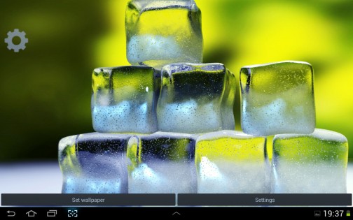 Ice Cubes Live Wallpaper 1.1.7. Скриншот 2