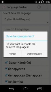 Language Enabler 3.6.2. Скриншот 5