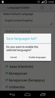 Language Enabler 3.7.0. Скриншот 5