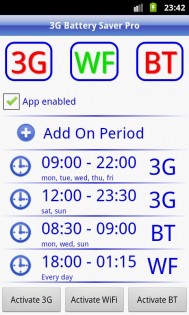 3G Battery Saver 2.5.2. Скриншот 1