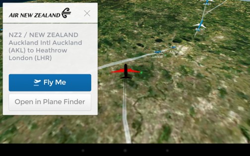 Plane Finder 3D 1.0. Скриншот 7