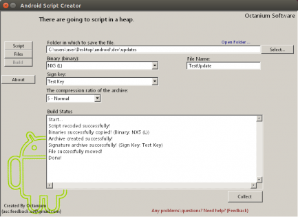  Android Script Creator 1.0.1.8 1025. Скриншот 5