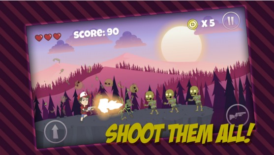 Gun Zombie Jump 1.0. Скриншот 1