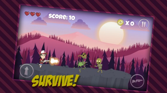 Gun Zombie Jump 1.0. Скриншот 2