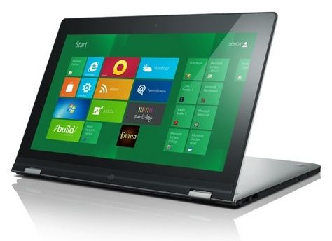 Lenovo выпустит первый в мире планшетник на Windows 8