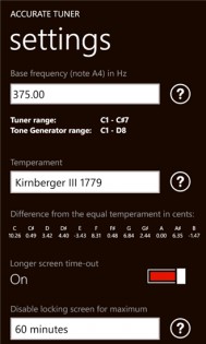 Accurate Tuner Pro. Скриншот 5