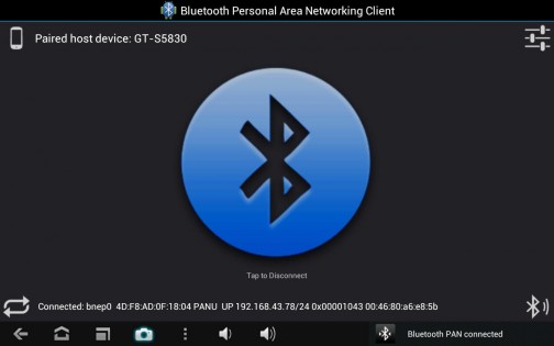 Bluetooth PAN 1.14. Скриншот 2