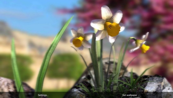 Nature Live: Spring Flowers 3D 1.2. Скриншот 4