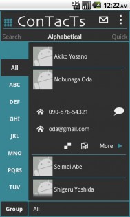 Phone Book ConTacTs 3.1.2. Скриншот 2