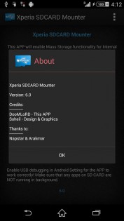 Xperia SDCARD Mounter 6.0. Скриншот 7