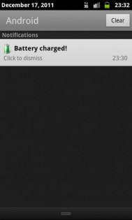 Battery Full Notification 1.12. Скриншот 2