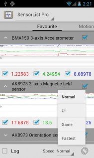 Sensor List 4.0.1. Скриншот 6