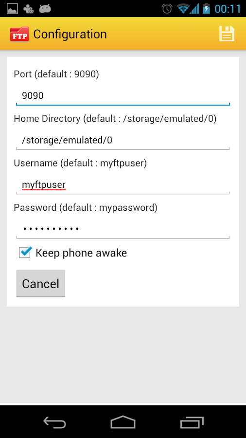 ftp server android ftp server android