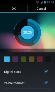 Holo Clock Widget 1.2. Скриншот 2