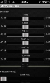 DSP Manager Lite 1.2.2. Скриншот 1