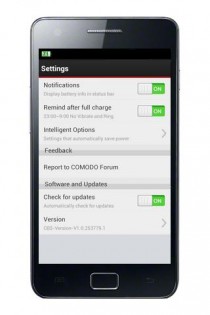Comodo Battery Saver 1.2.3. Скриншот 8