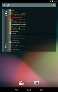 Clean Calendar Widget 5.3. Скриншот 1