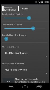 Clean Calendar Widget 5.3. Скриншот 8