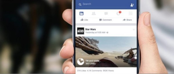 Facebook* теперь поддерживает 360-градусные видео