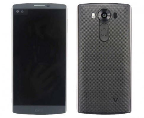 LG V10 с двумя дисплеями показан на фото