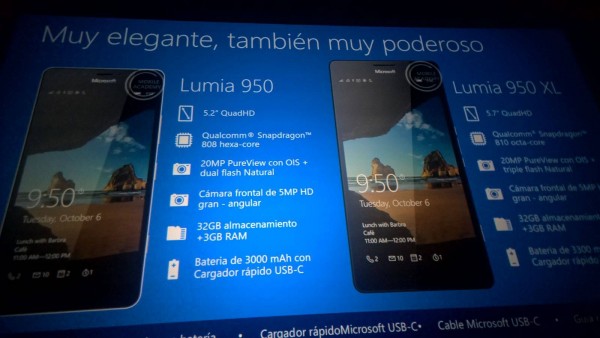 В сеть утекли слайды презентации Microsoft Lumia 950/950 XL и Lumia 550