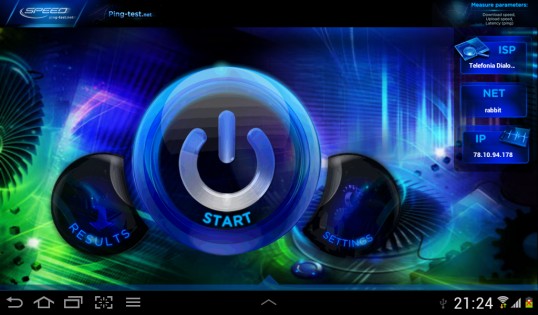 Internet Speed Test 4.3.6.0. Скриншот 1
