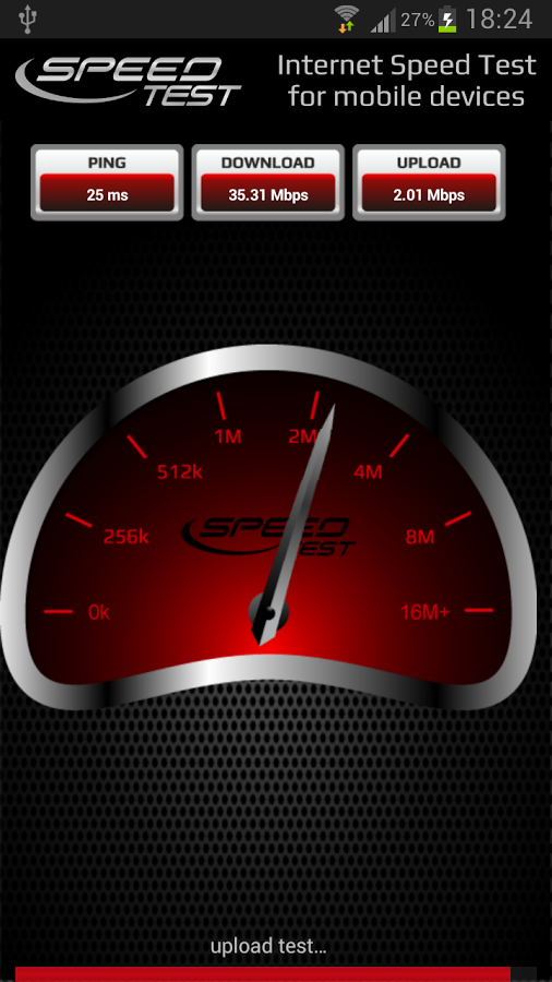Скачать Internet Speed Test 3.9.7.0 для Android - 506 x 900 png 210kB