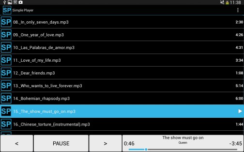 Simple Player 2.1.6. Скриншот 1