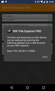WiFi File Explorer 1.13.3. Скриншот 2