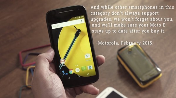 Motorola не сдержала обещаний о поддержке бюджетного Moto E