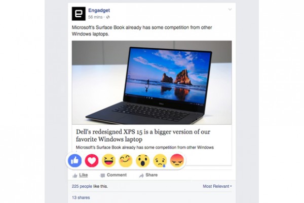В Facebook* тестирует «эмоциональные» альтернативы лайку