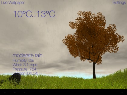 Nature Live Weather 3D FREE 1.1.9. Скриншот 4
