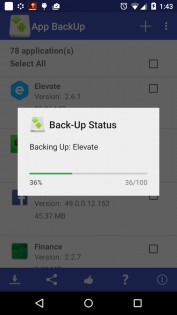 App BackUp Lite 2.0. Скриншот 3