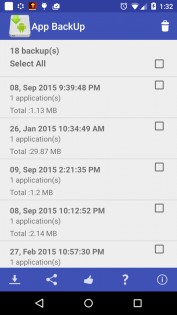 App BackUp Lite 2.0. Скриншот 5