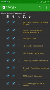 AFWall+ (Android Firewall +) 3.6.1. Скриншот 2