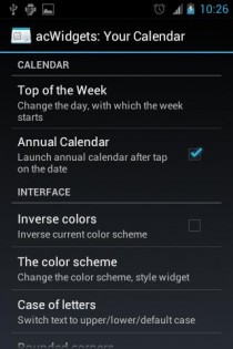 acWidgets: Your Calendar 012 build 93. Скриншот 3
